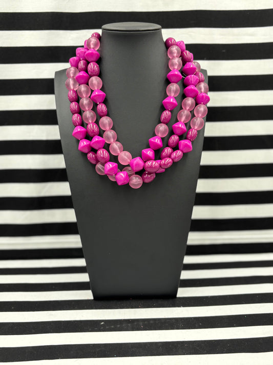 Raspberries n Bubbles Necklace