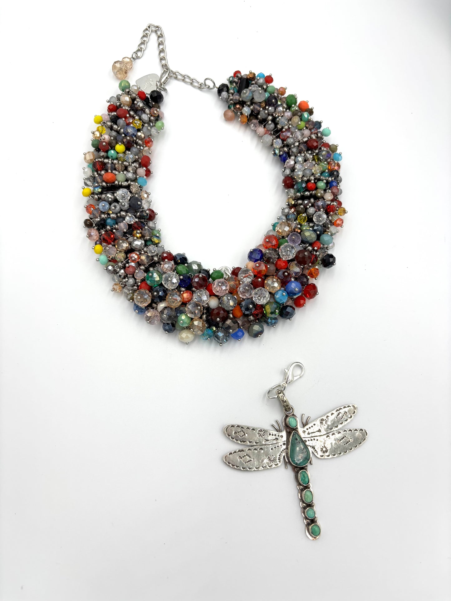 Dragonfly Your Fears Away Statement Necklace