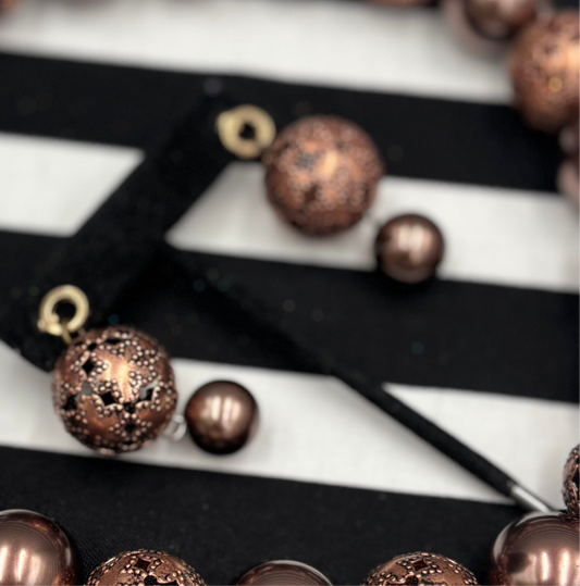 Copper Clapped Beauty Earrings