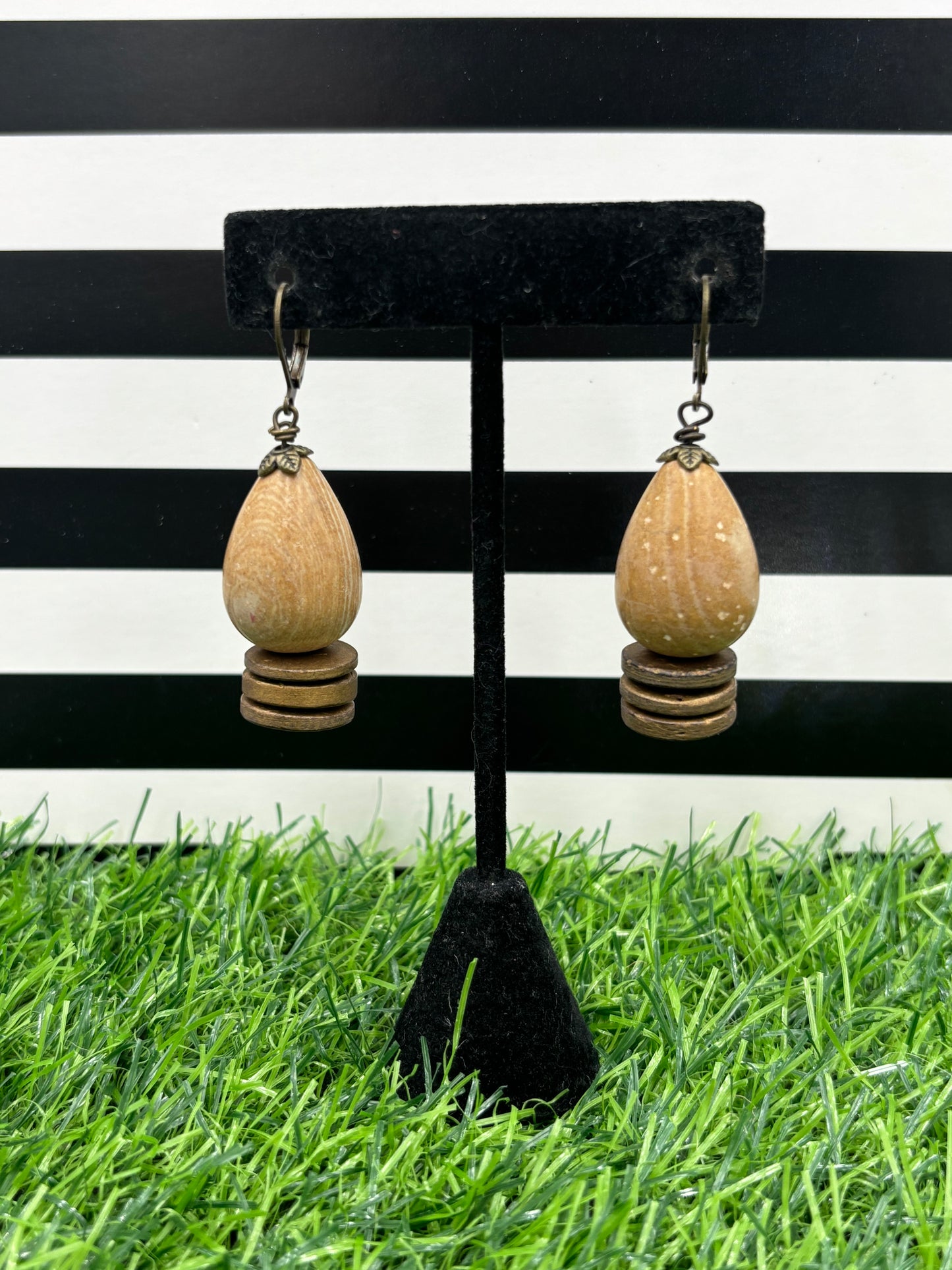 Brown Tear Earrings