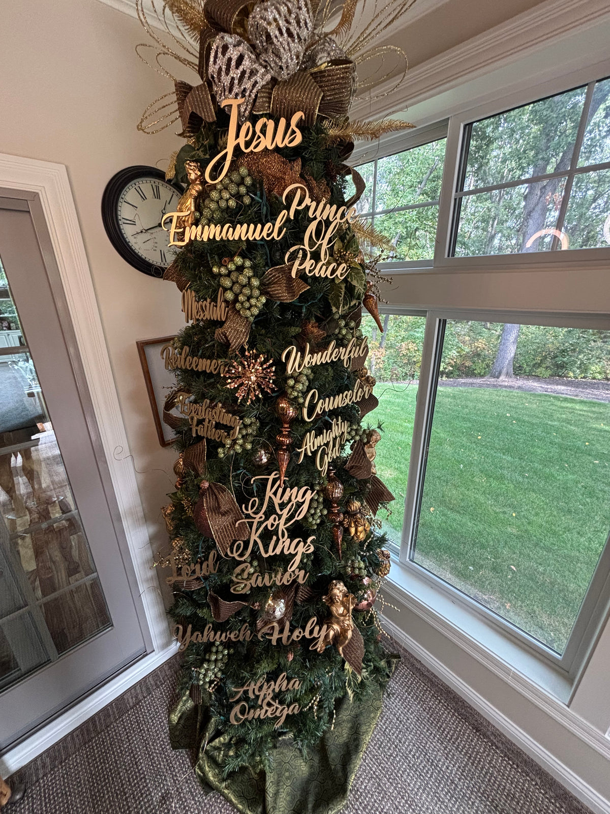 Wonderful Trio Set of Ornaments: Wonderful, Counselor Almighty God