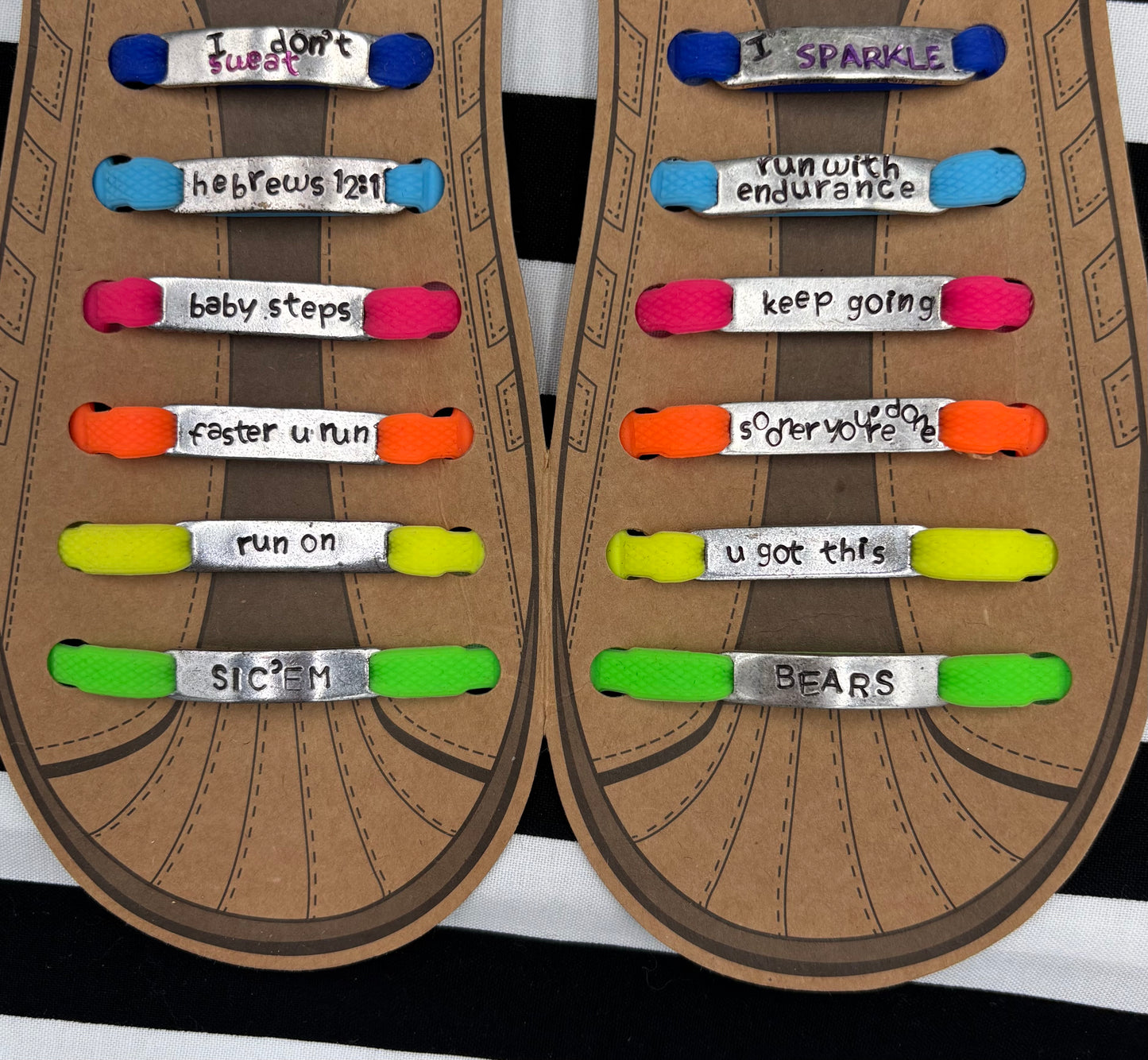 Running Inspiration Shoe Lace Charms