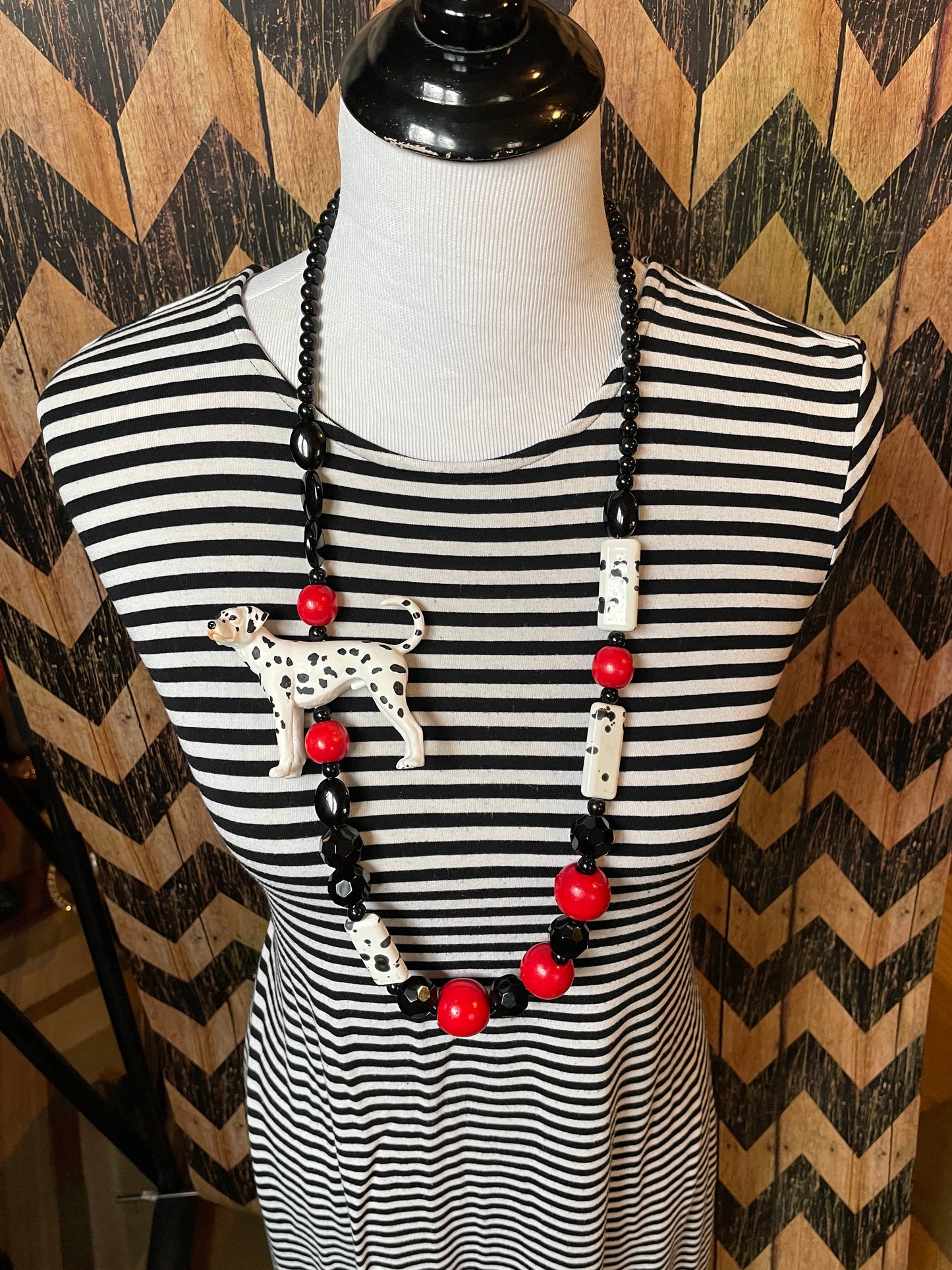 Dalmatian Time Necklace
