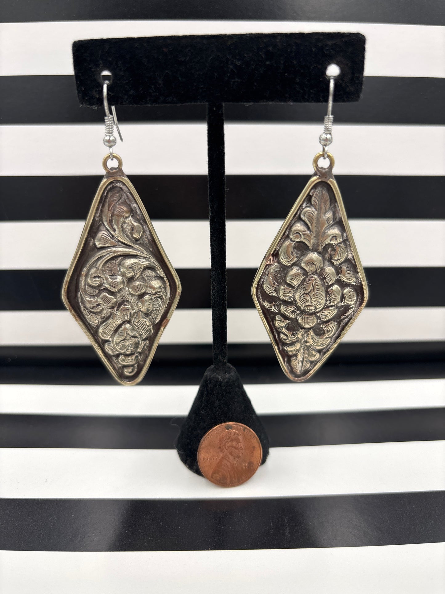 Teardrops of Repousse Earrings