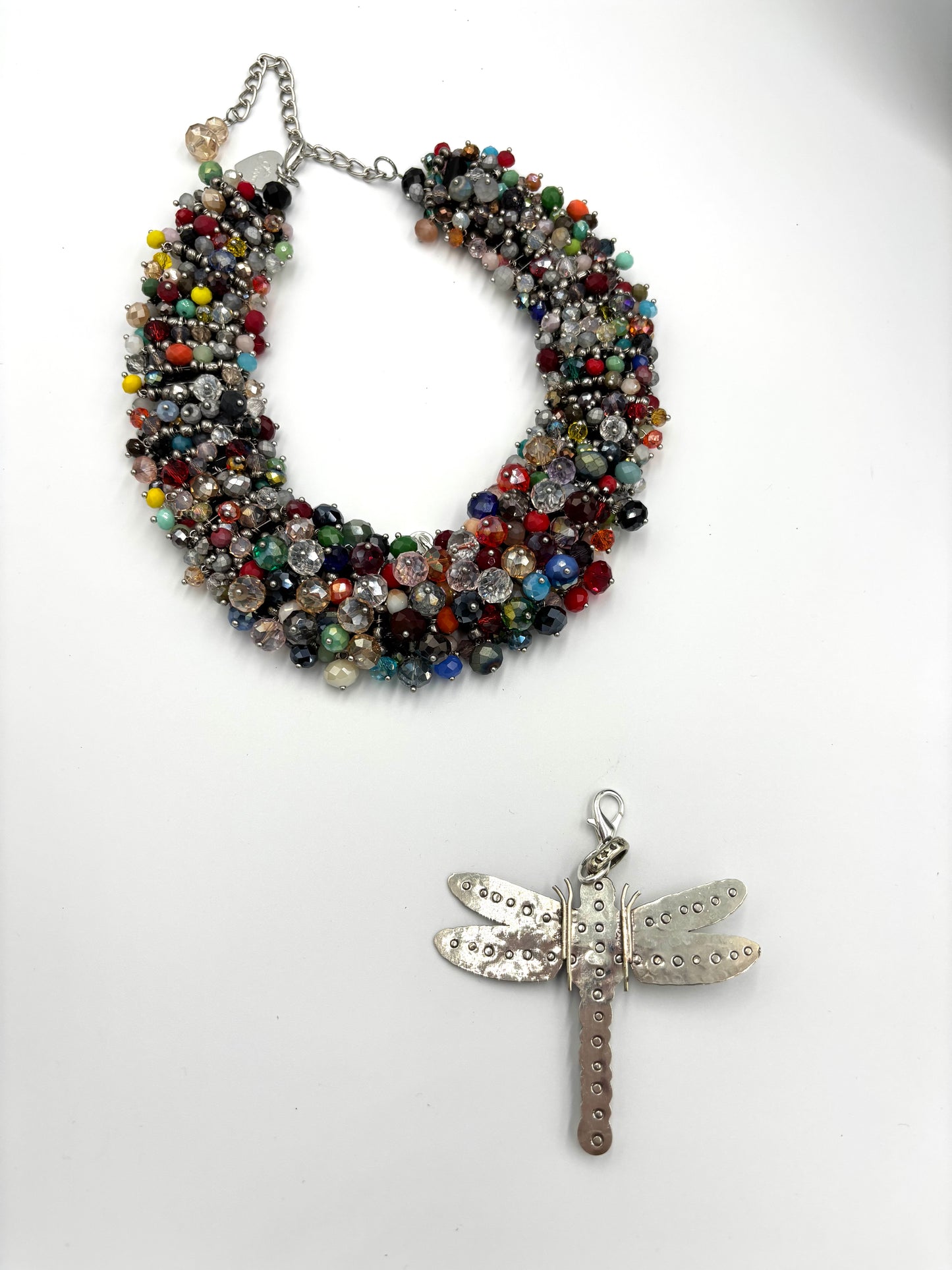 Dragonfly Your Fears Away Statement Necklace