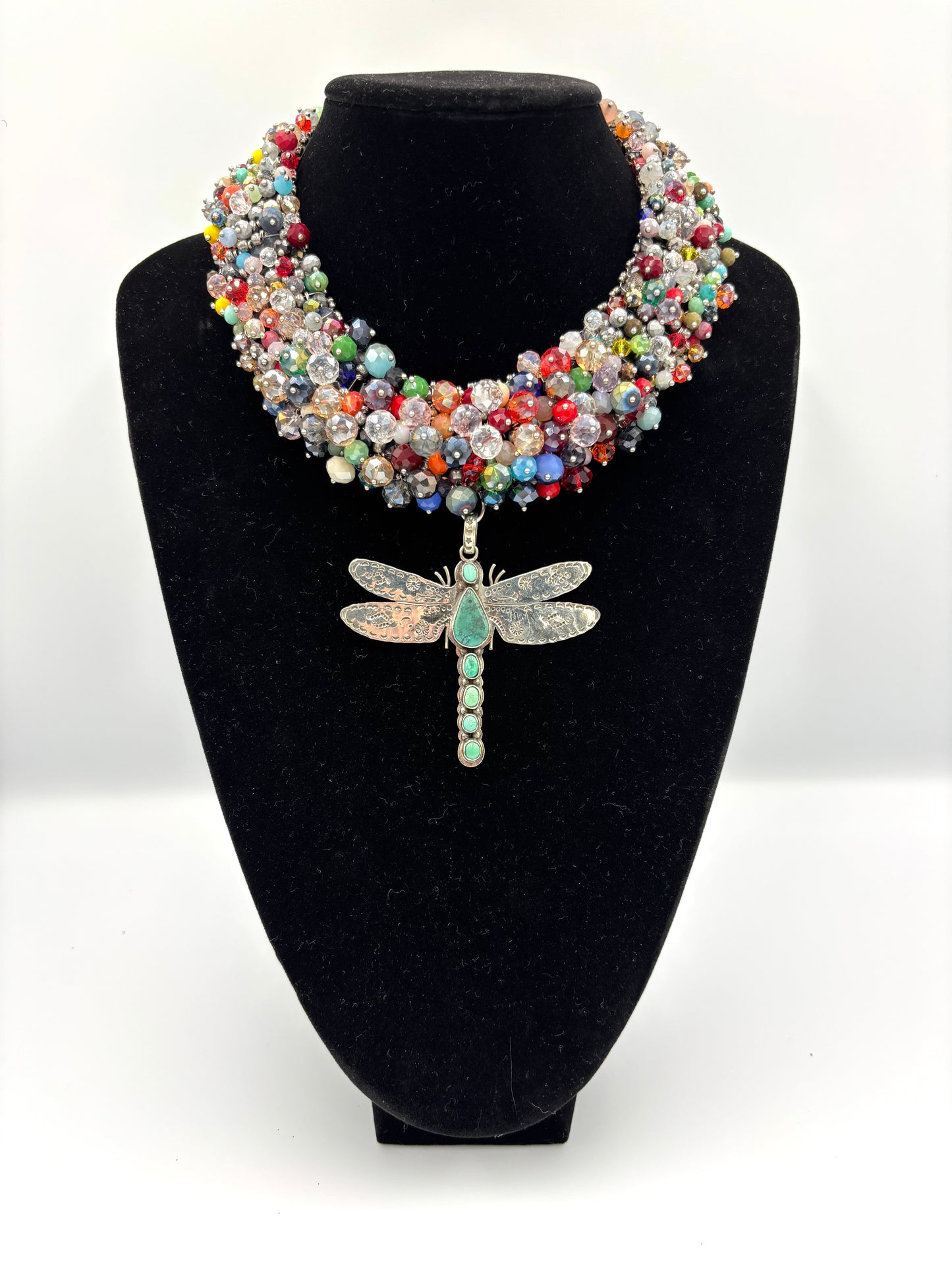 Dragonfly Your Fears Away Statement Necklace