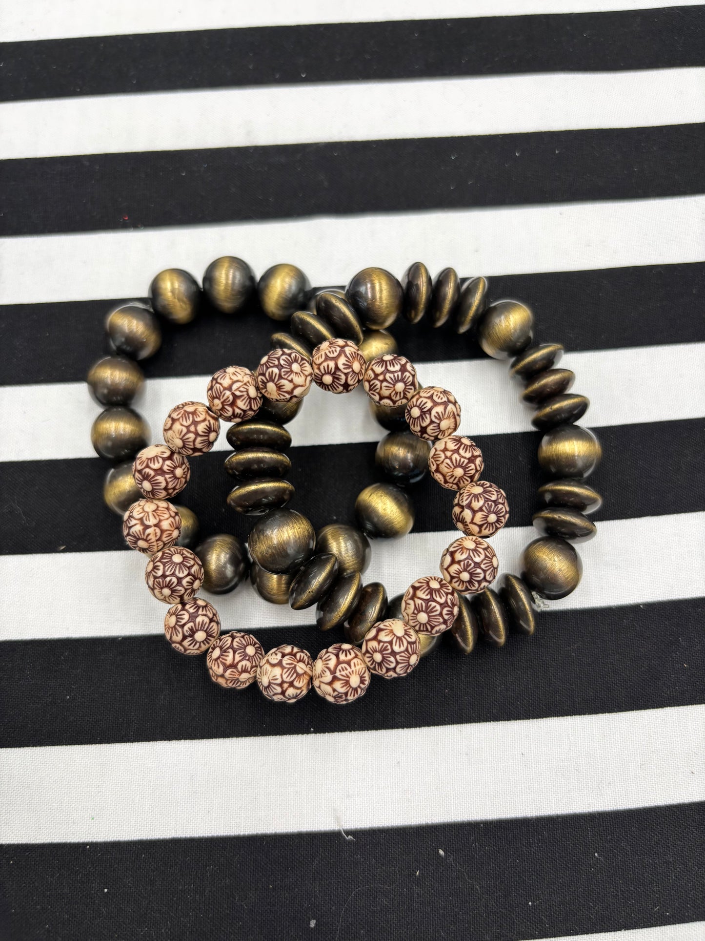 Antique Gold Stretch Bracelet