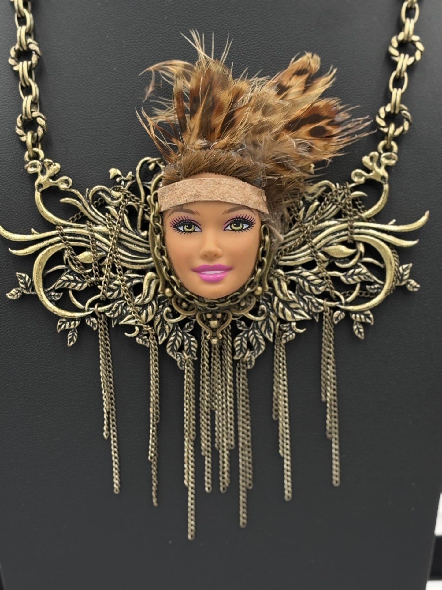 Warrior Face Necklace