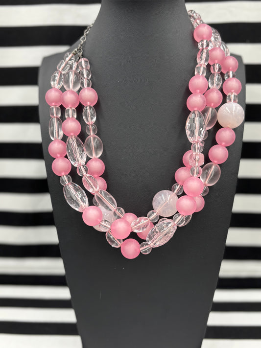 Pink Ice Necklace