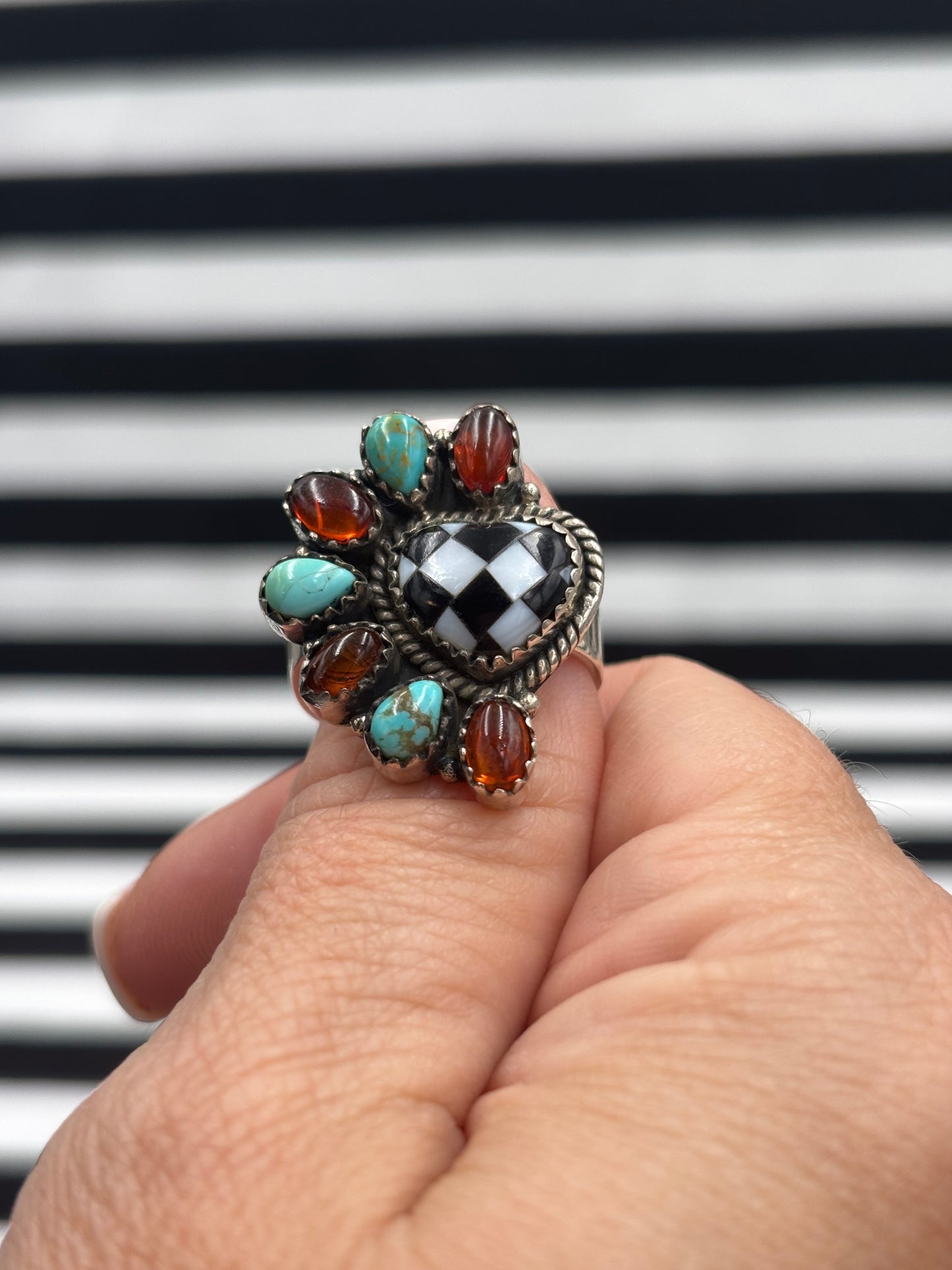 Half Hearted Check Ring