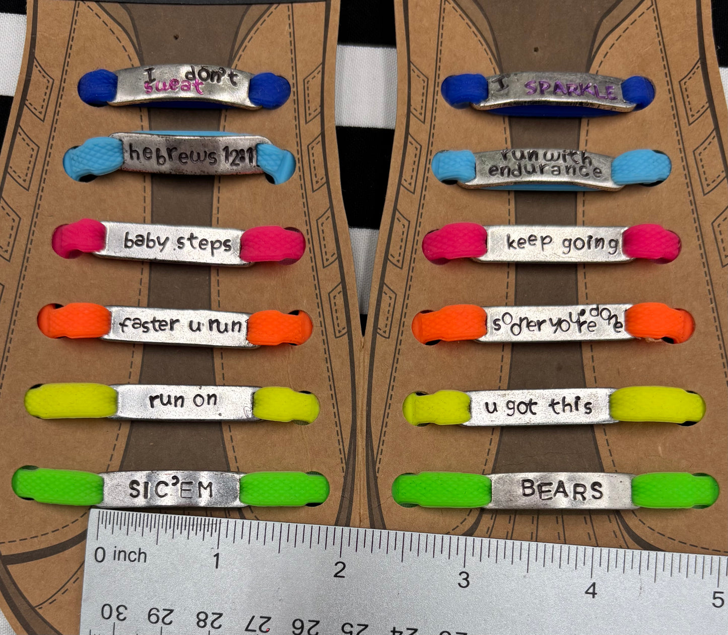 Running Inspiration Shoe Lace Charms