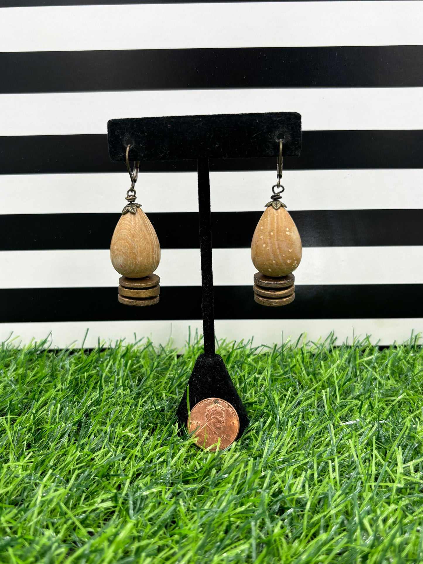 Brown Tear Earrings