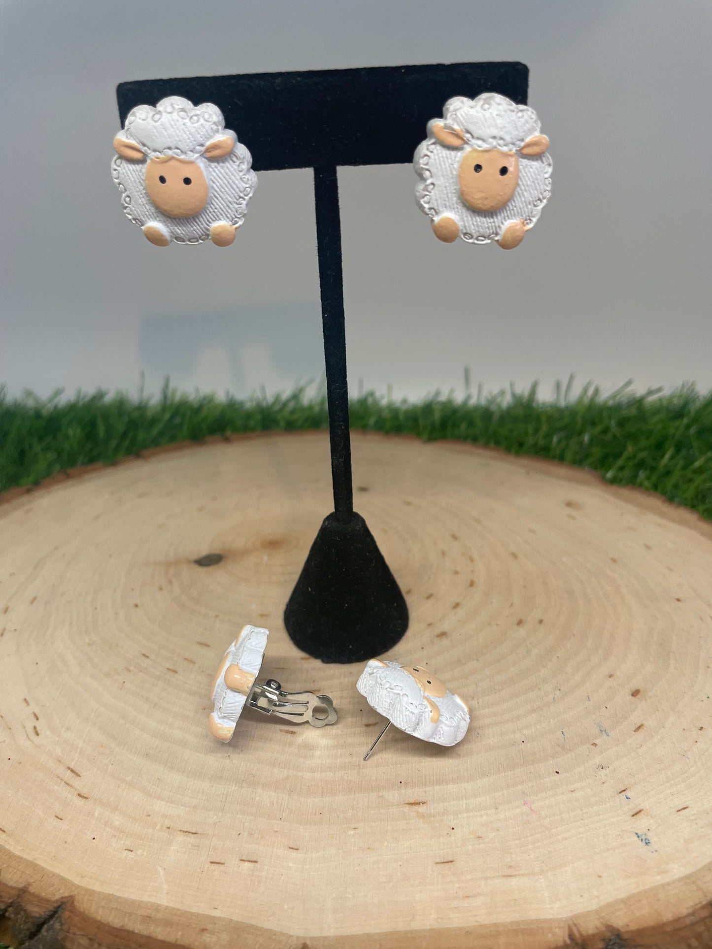 Lamb Clip On or Post