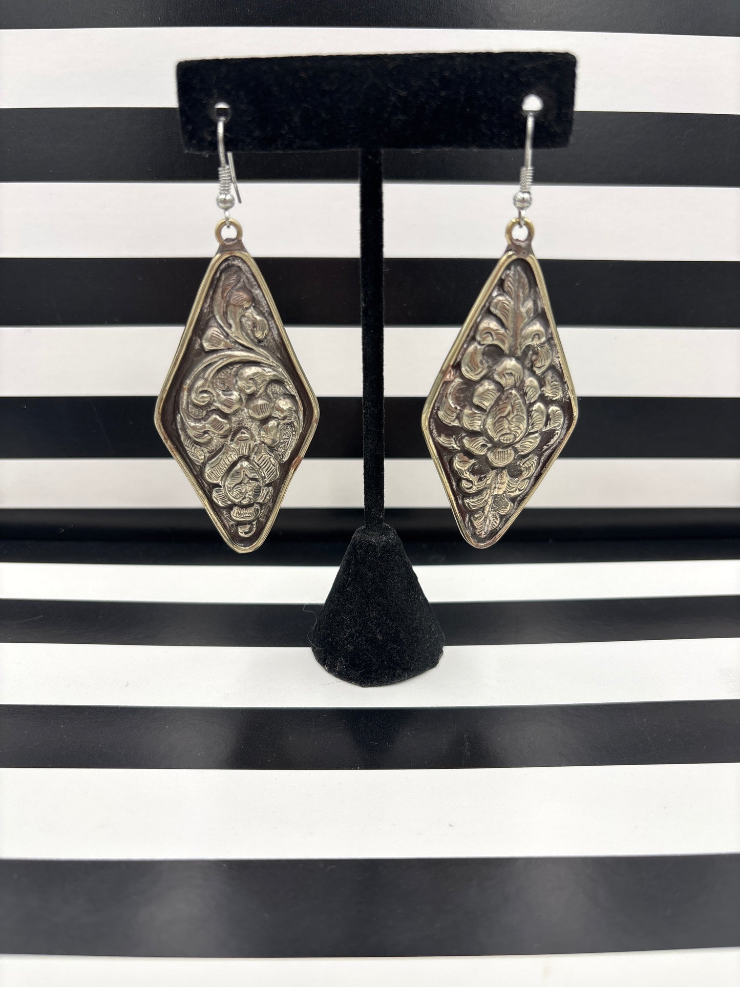 Teardrops of Repousse Earrings