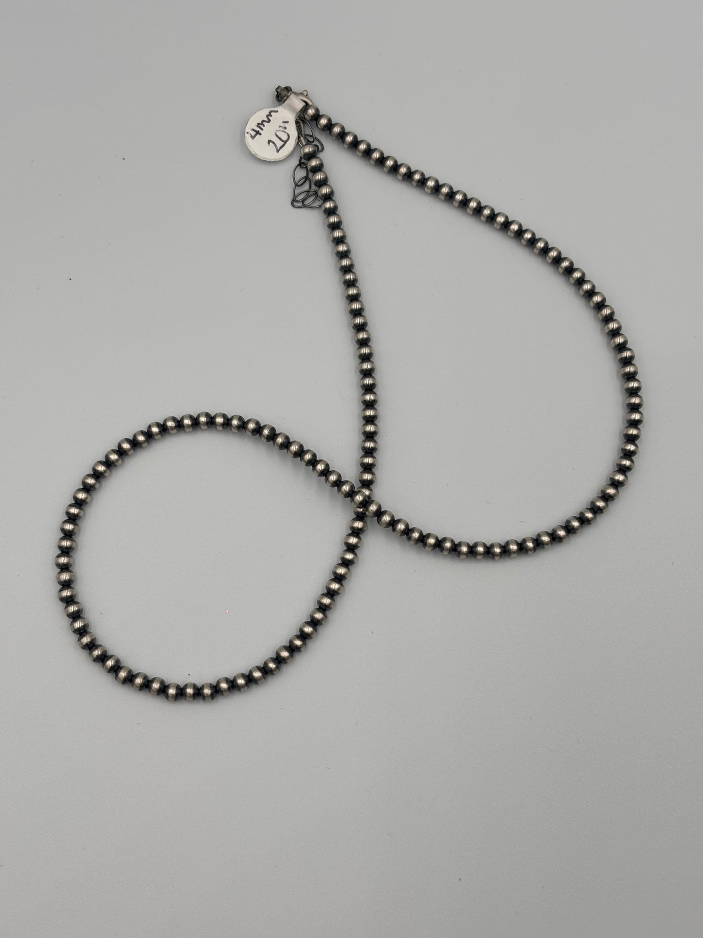 Navajo Pearl 4mm 18 inch Necklace