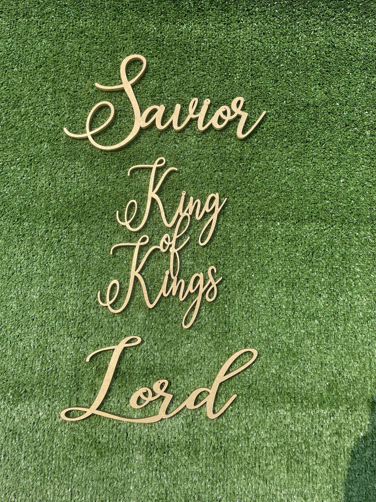 King of Kings, Savior & Lord: Christmas Ornaments Trio Set