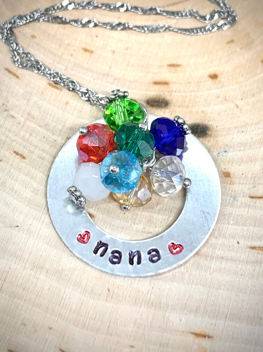 Birthstone Circle Customized Necklace