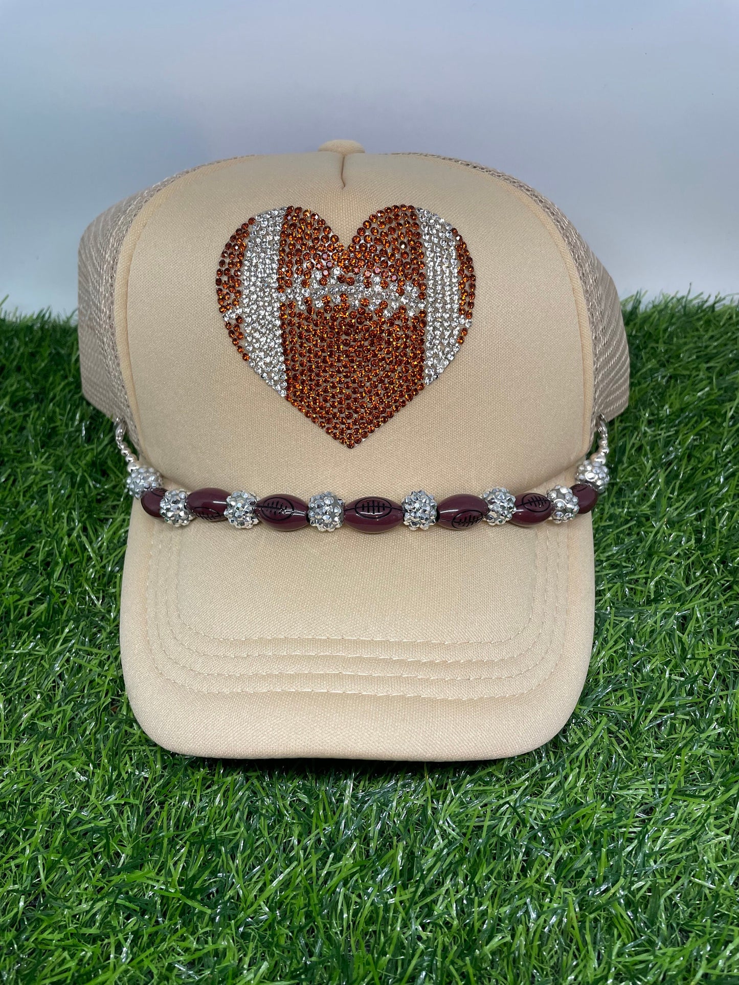 Trucker Hat Football & Football Hat Band