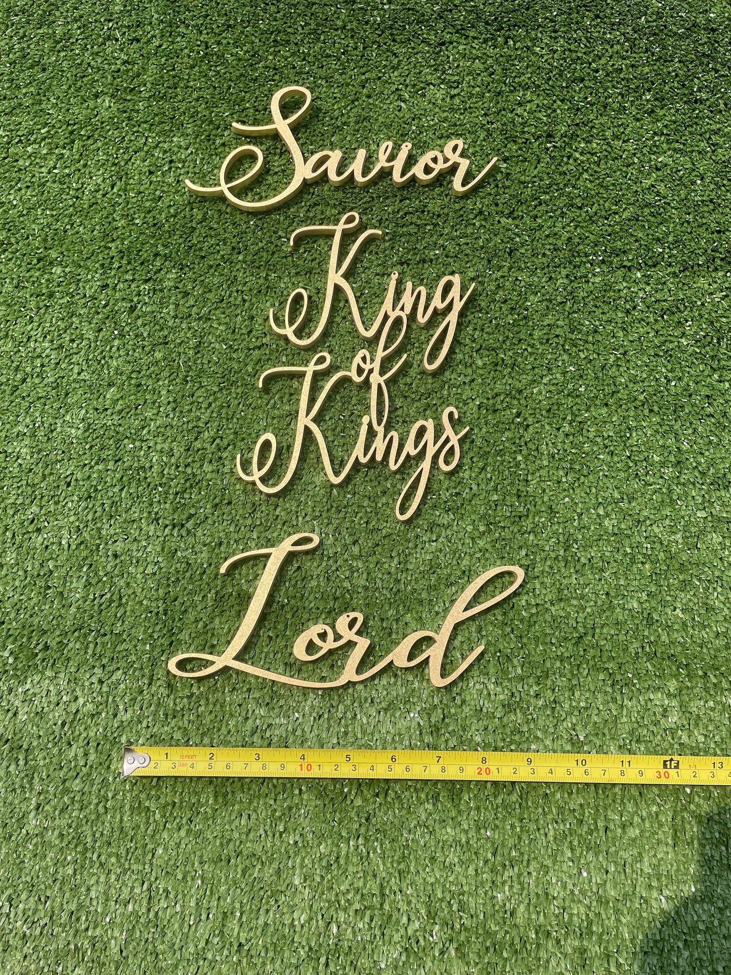 King of Kings, Savior & Lord: Christmas Ornaments Trio Set