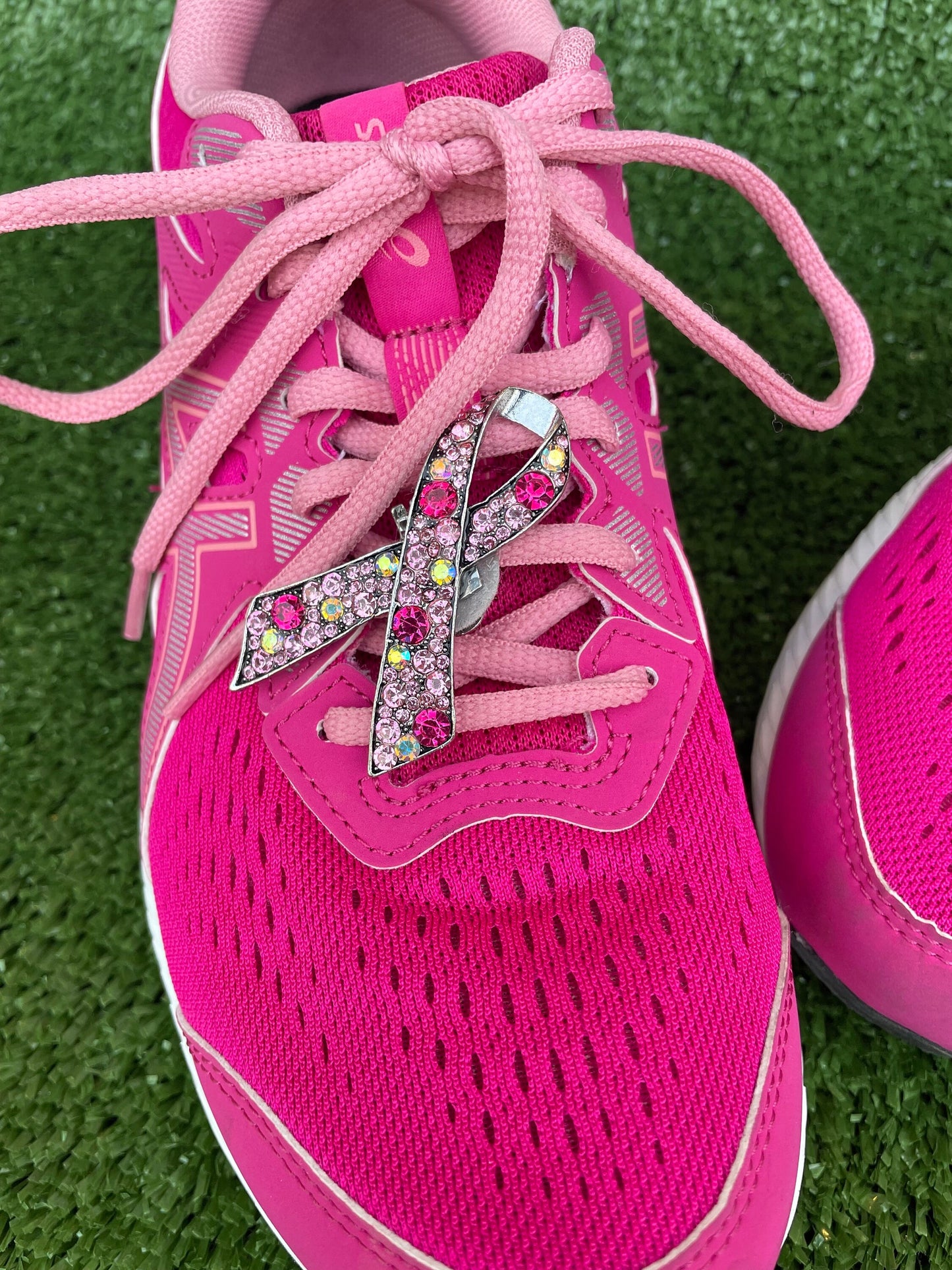 Shoe Clip Breast Cancer Ribbon Set