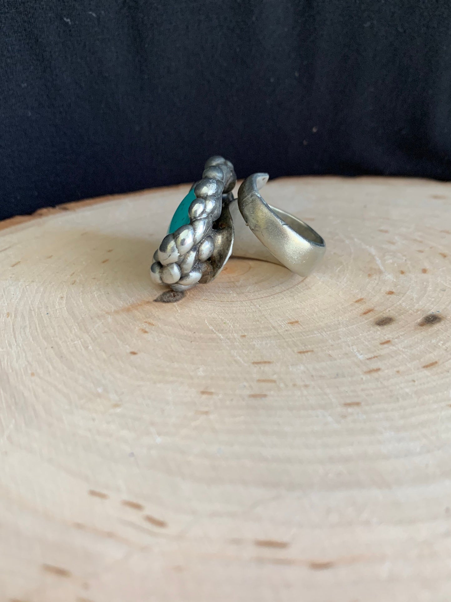 Turquoise Statement Spoon Ring