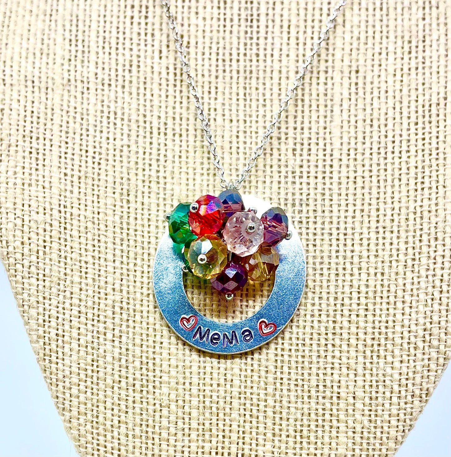 Birthstone Circle Customized Necklace