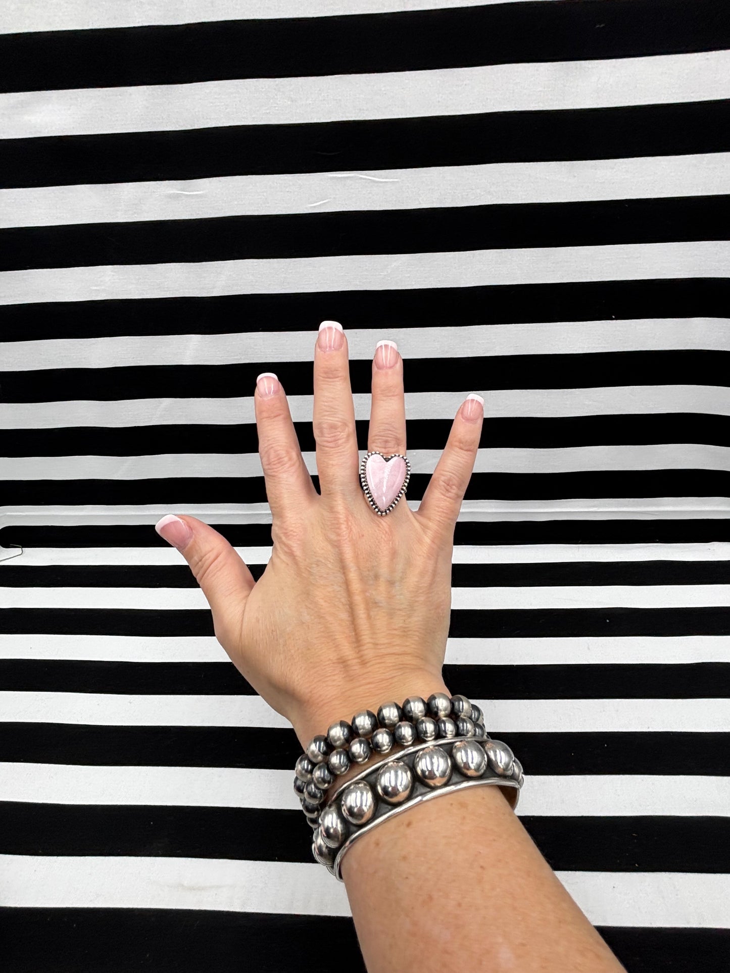 Love Pink Heart Ring