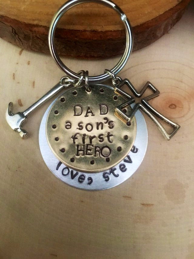 Hero and 1st Love Dad  Key Chain