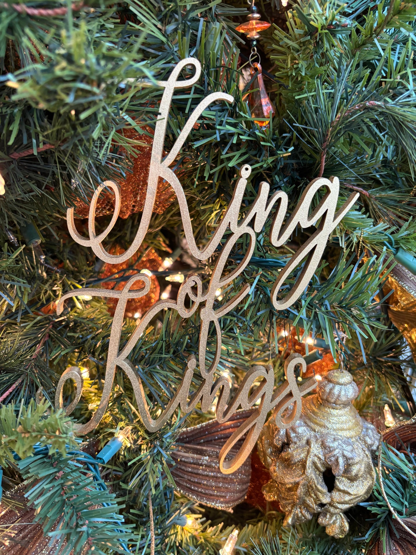 King of Kings, Savior & Lord: Christmas Ornaments Trio Set