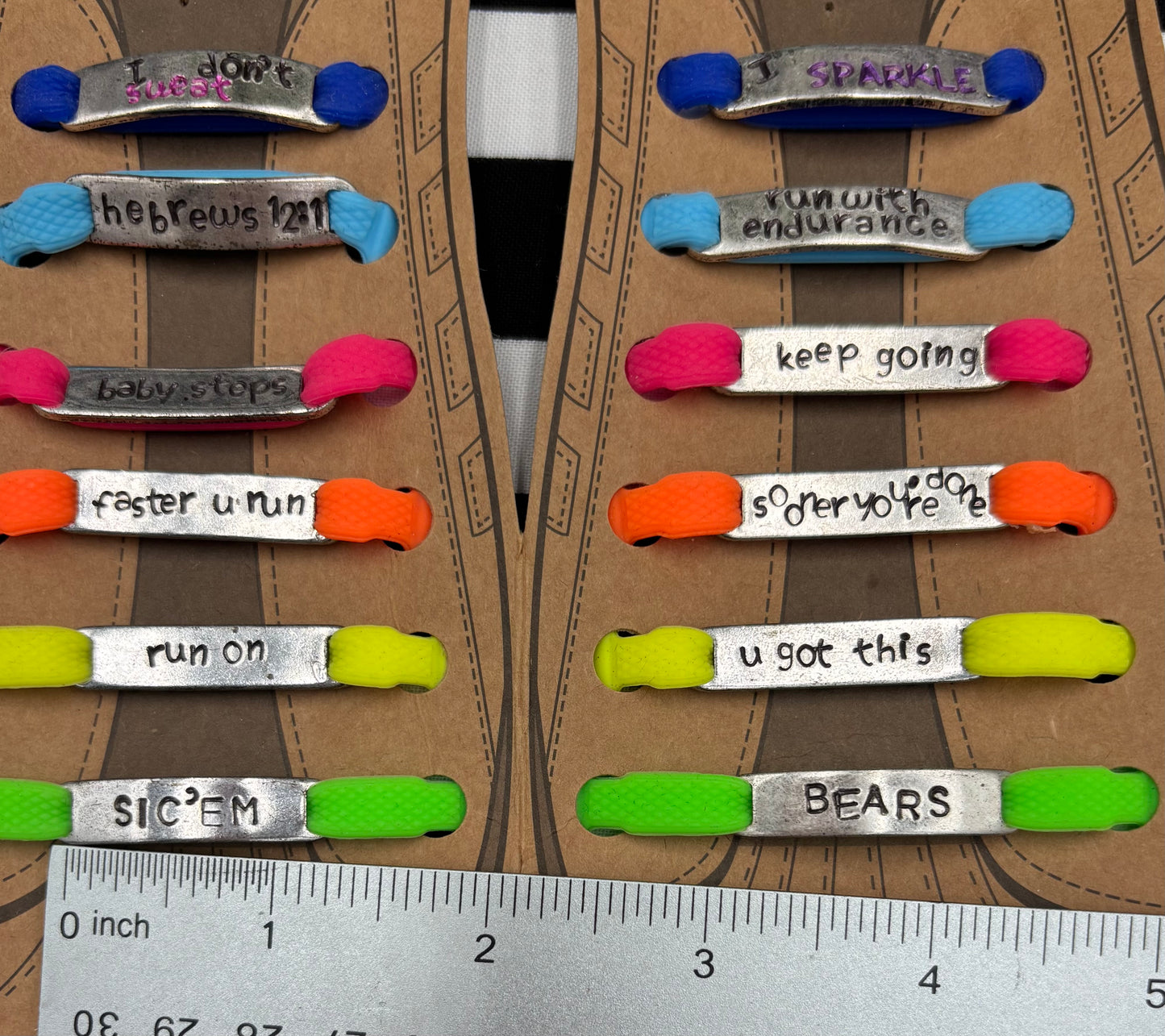 Running Inspiration Shoe Lace Charms