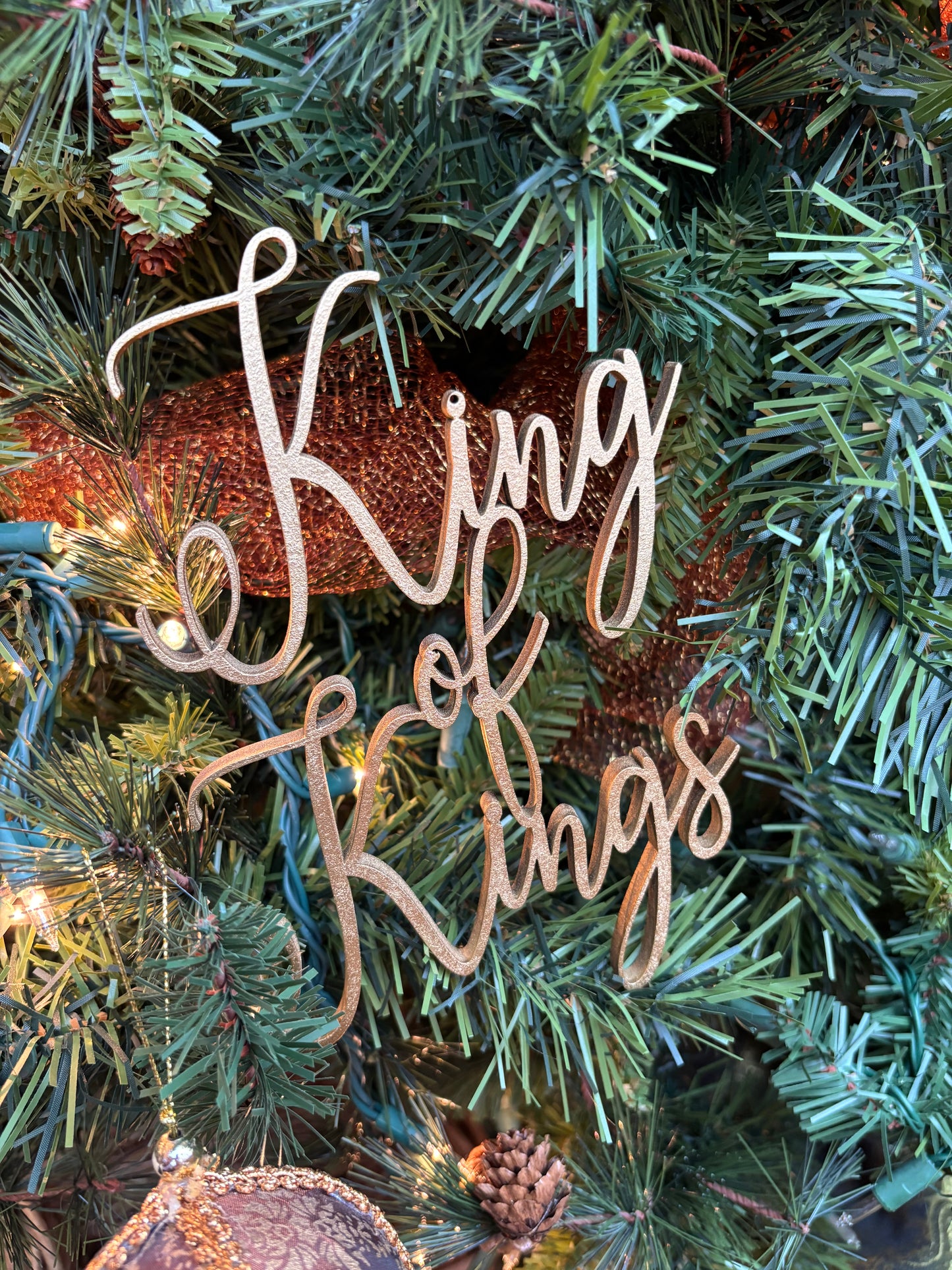 King of Kings, Savior & Lord: Christmas Ornaments Trio Set