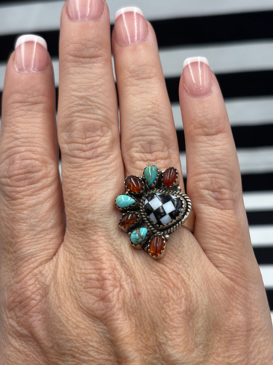 Half Hearted Check Ring