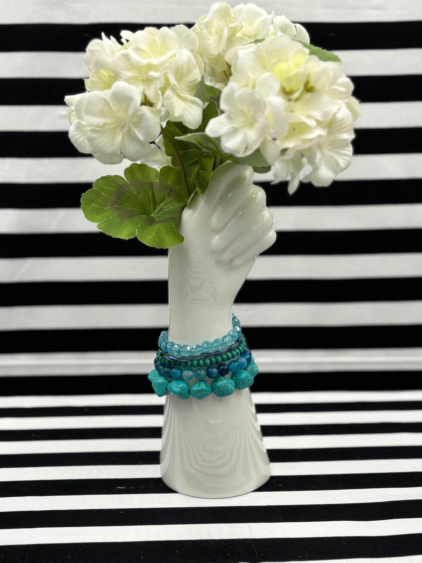 Turquoise Triumph Set of Stretch Bracelet