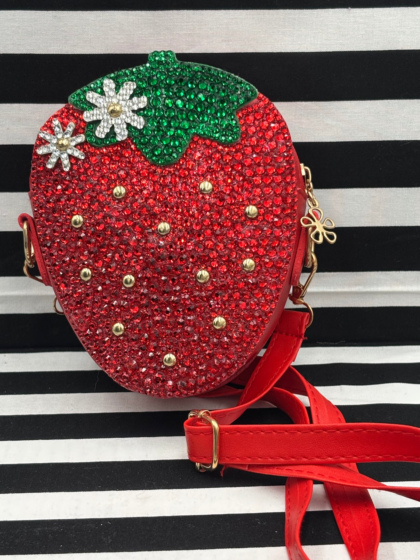 Strawberry Petite Sparkle Purse