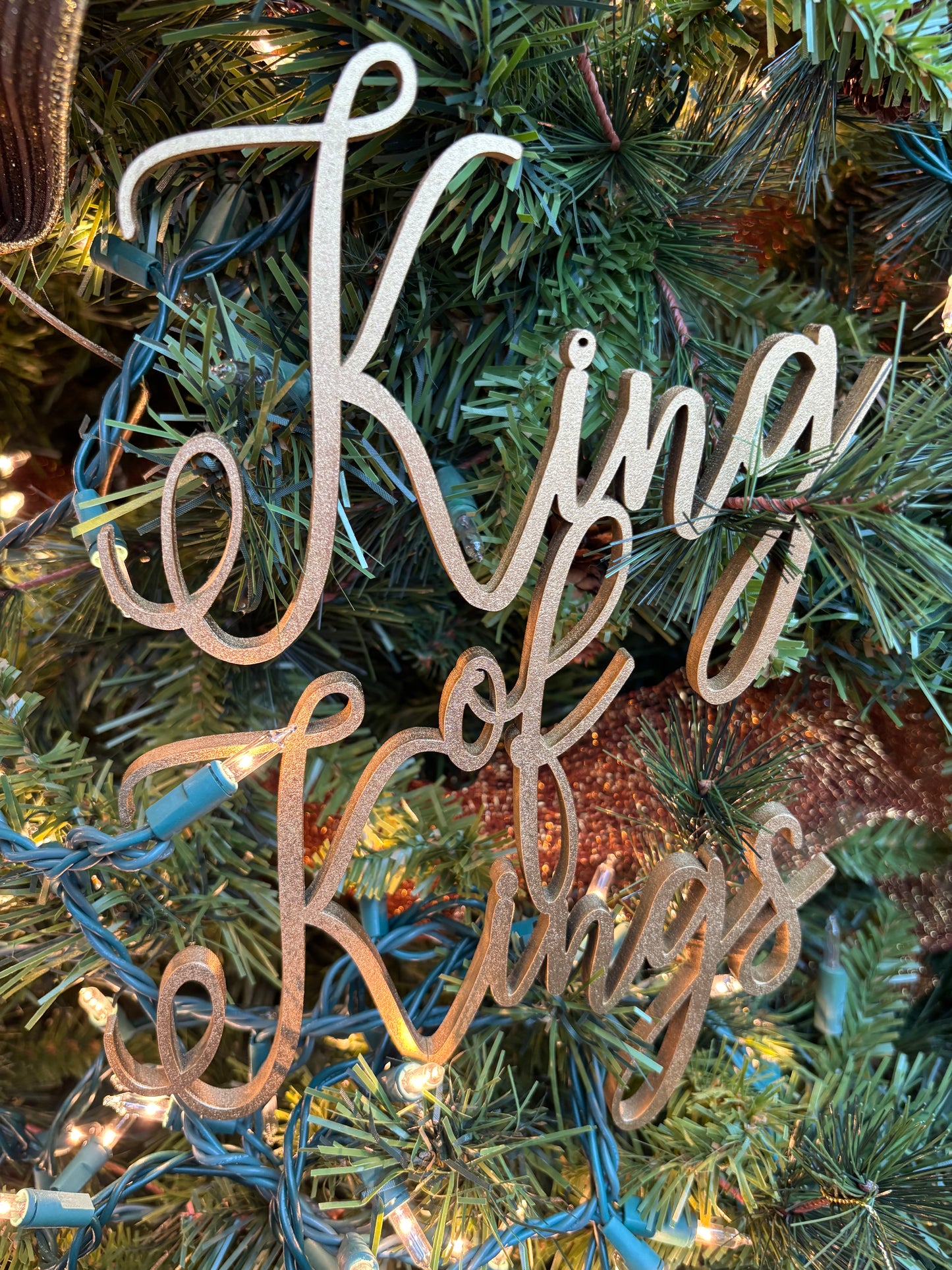 King of Kings, Savior & Lord: Christmas Ornaments Trio Set