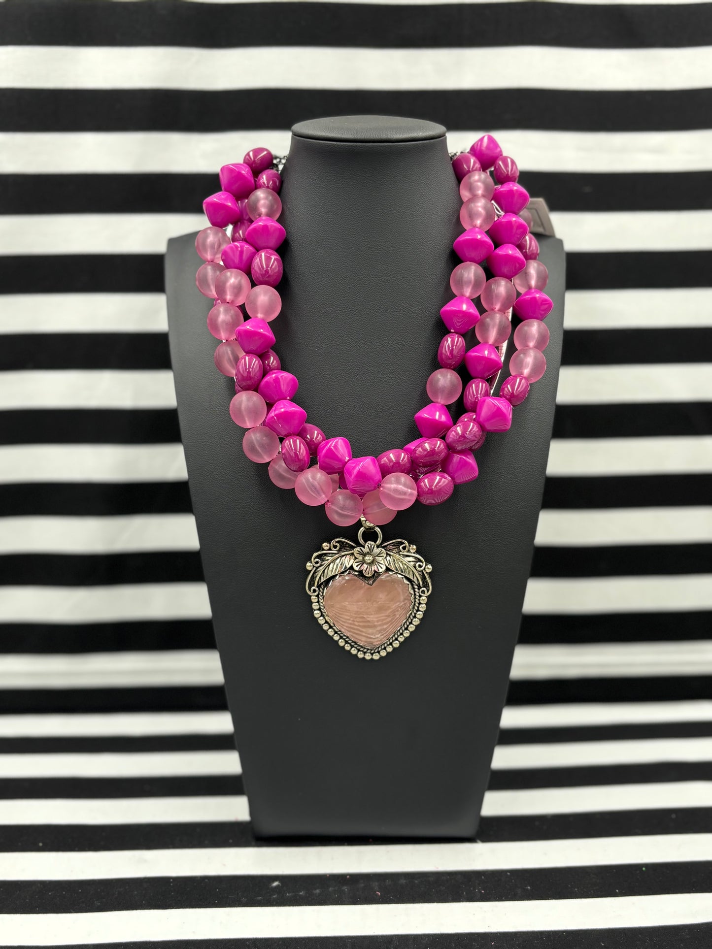 Raspberries n Bubbles Necklace