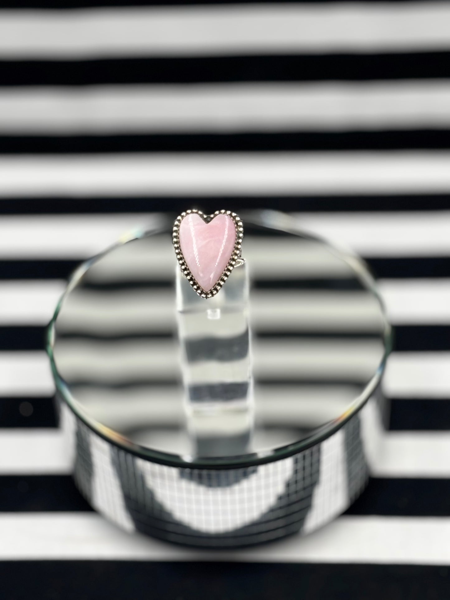 Love Pink Heart Ring