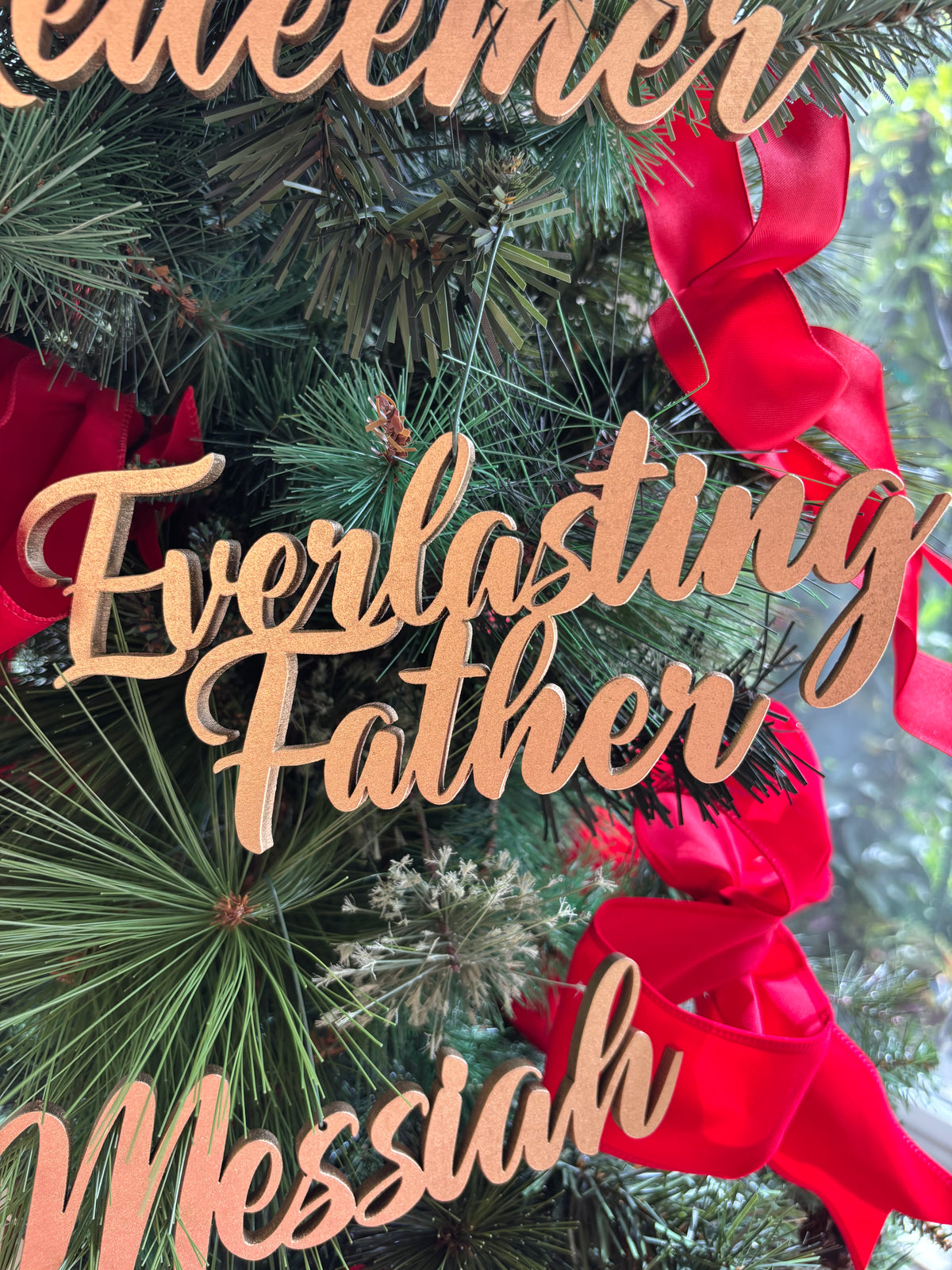 Messiah Trio Set of Ornaments: Messiah, Redeemer, Everlasting Father