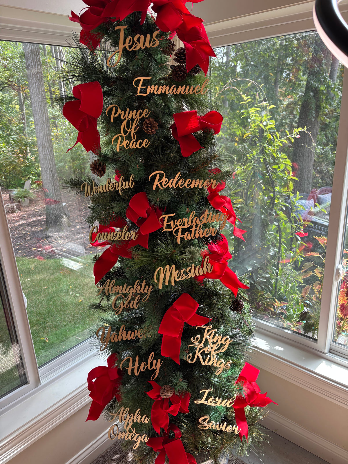 Wonderful Trio Set of Ornaments: Wonderful, Counselor Almighty God