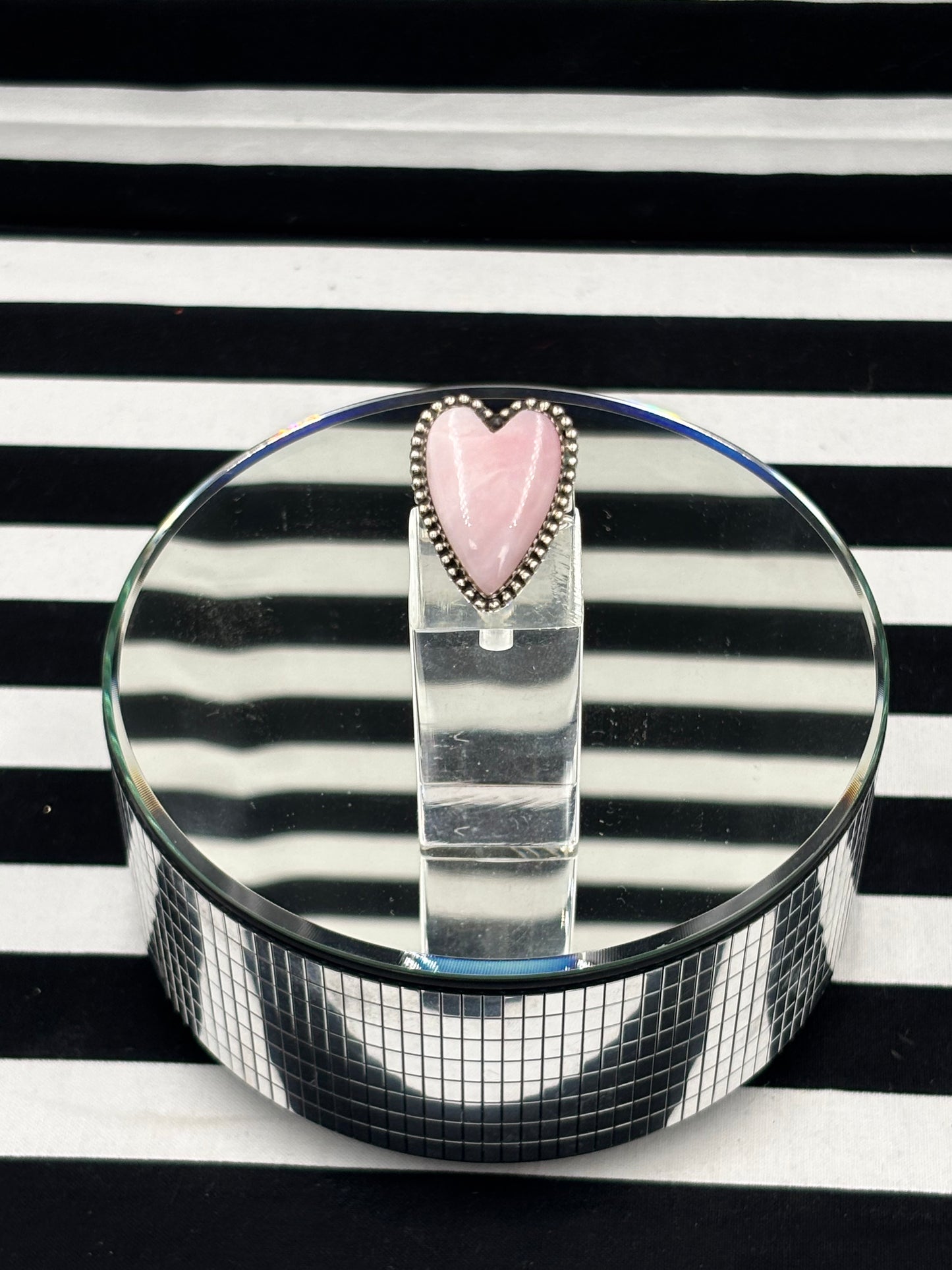 Love Pink Heart Ring