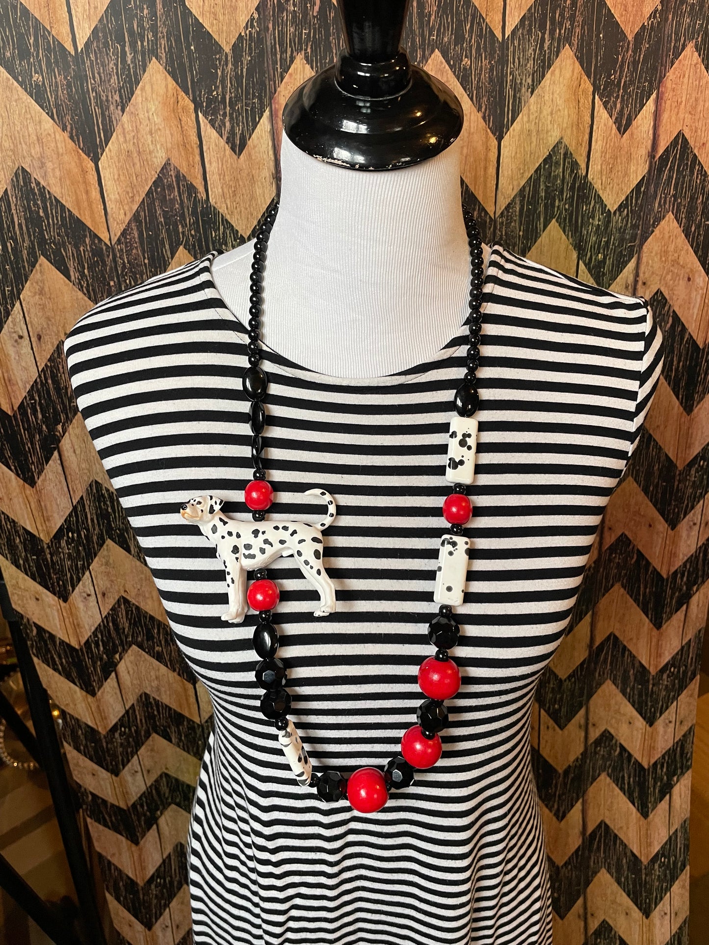 Dalmatian Time Necklace
