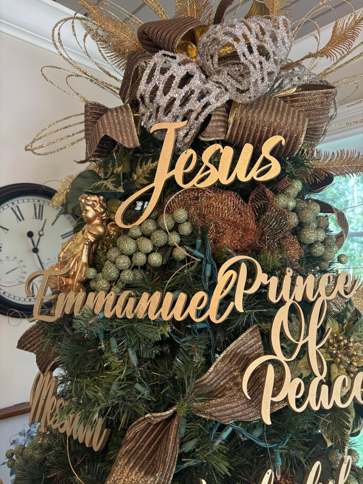 Jesus, Emmanuel & Prince of Peace Trio Set of Ornaments