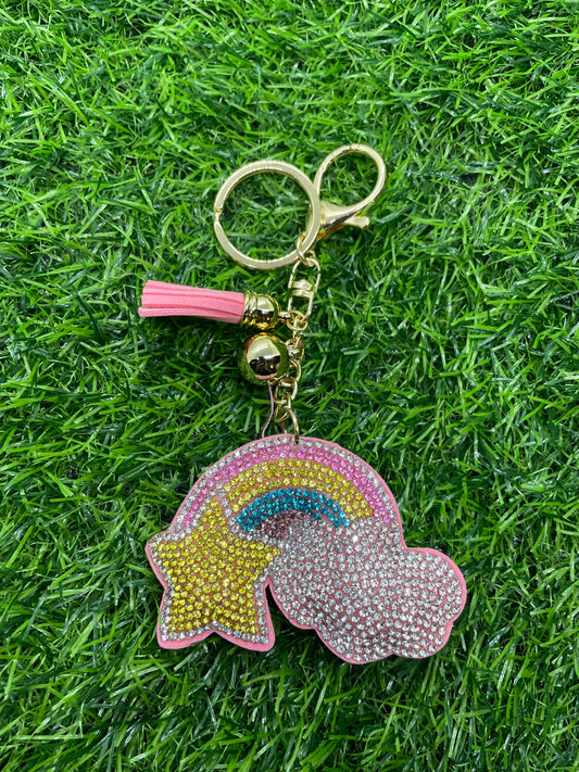 Rainbow with Star Key Chain