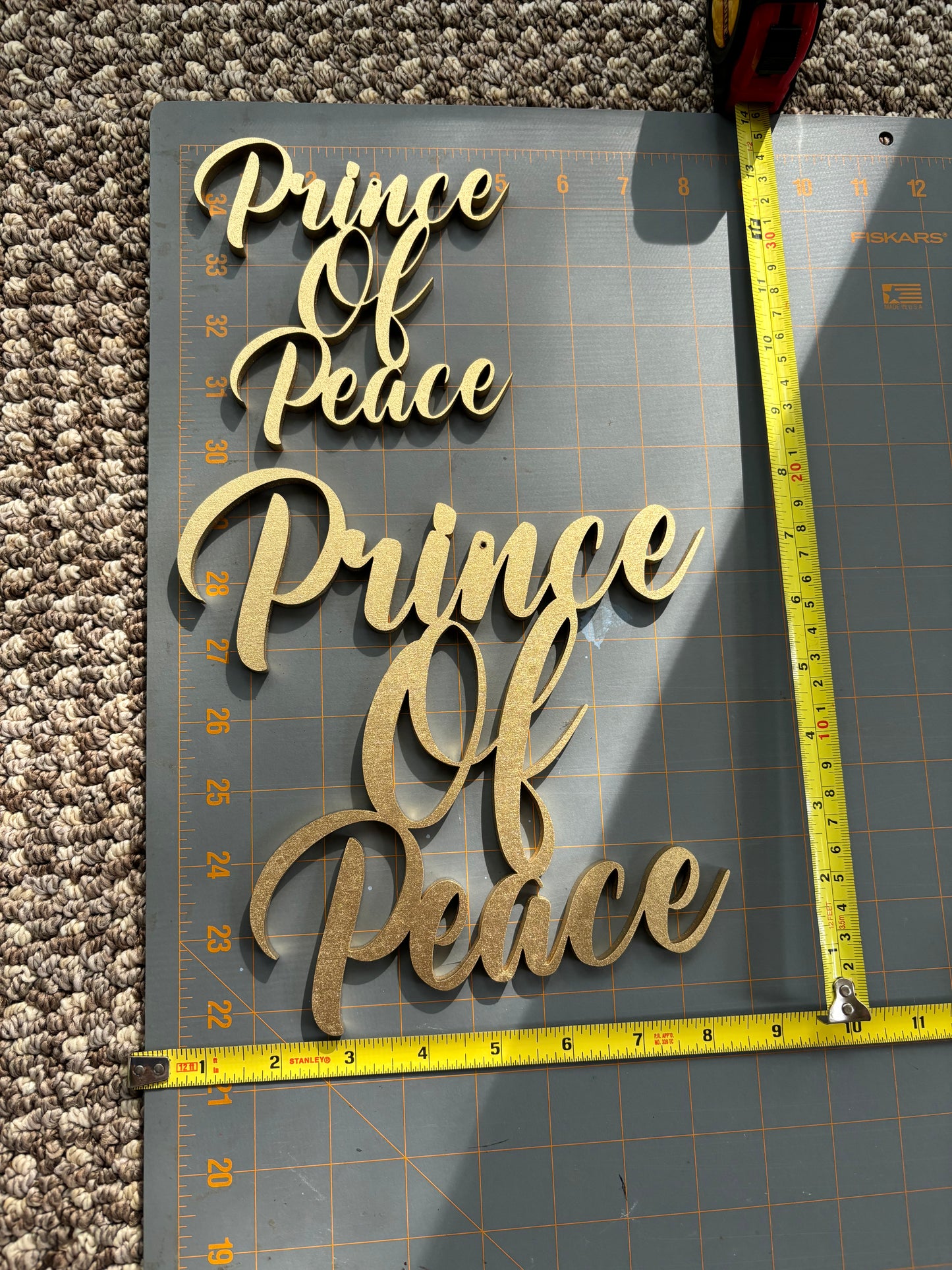 Jesus, Emmanuel & Prince of Peace Trio Set of Ornaments