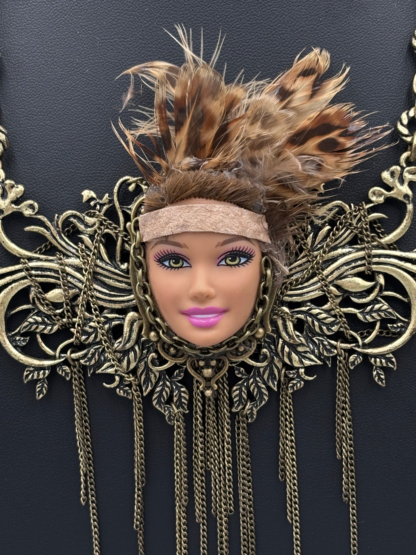 Warrior Face Necklace