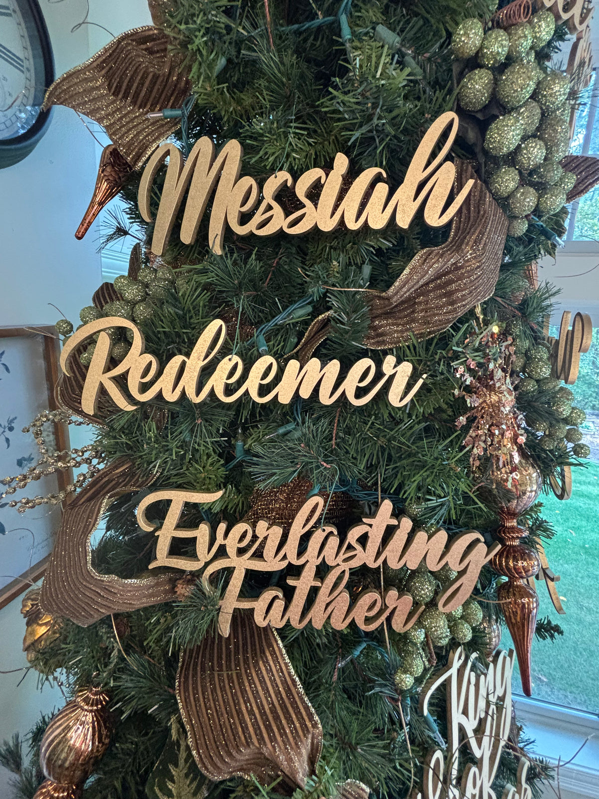 Messiah Trio Set of Ornaments: Messiah, Redeemer, Everlasting Father
