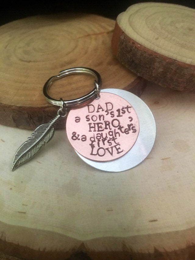 Hero and 1st Love Dad  Key Chain