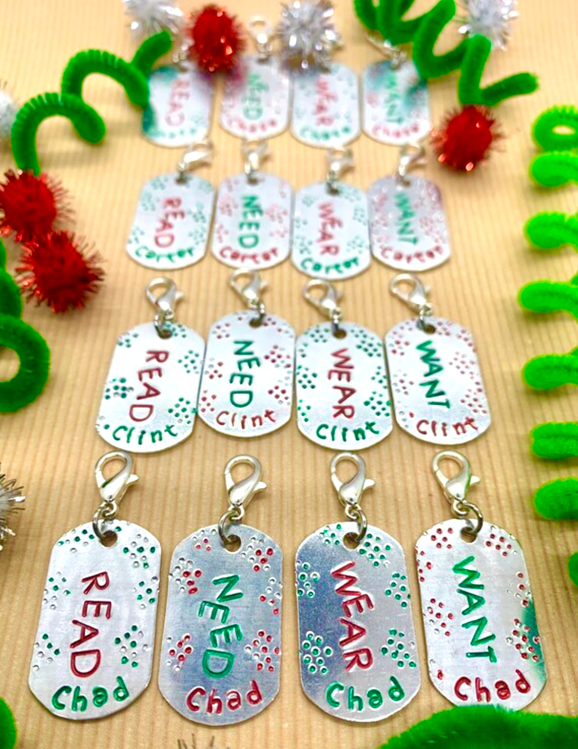 Reusable Gift Tags Wear Need Want Read