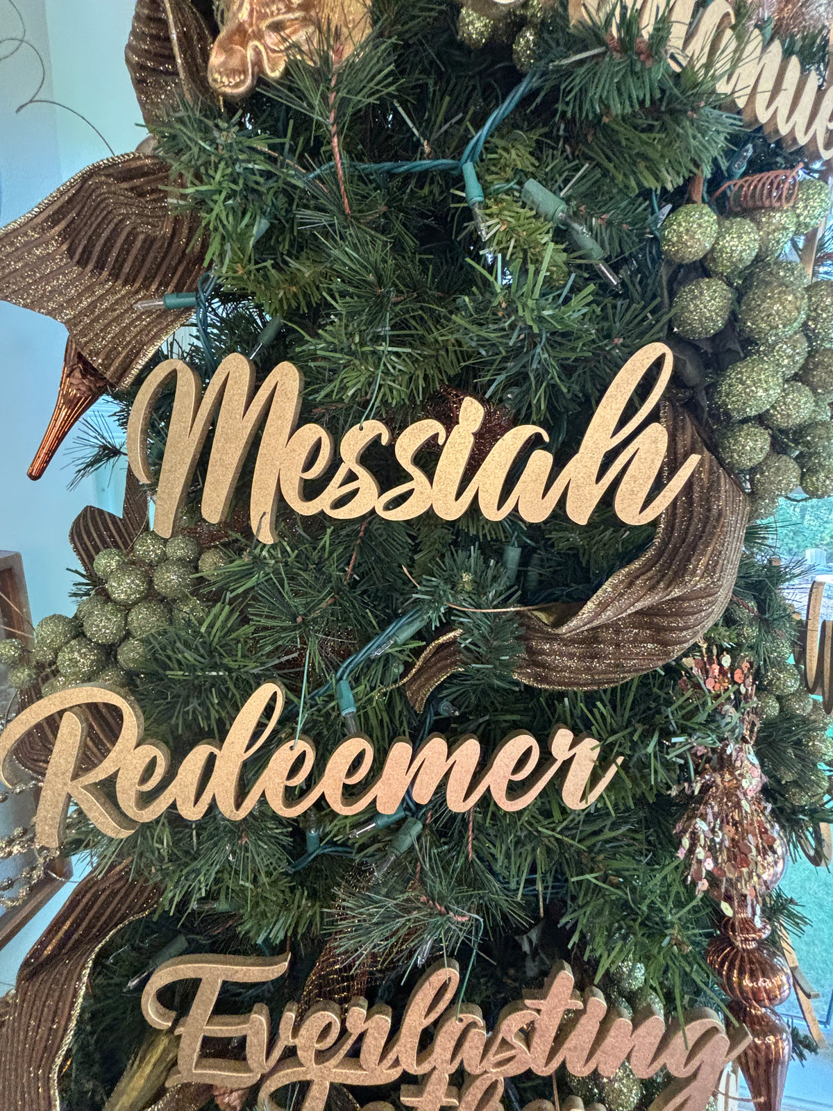Messiah Trio Set of Ornaments: Messiah, Redeemer, Everlasting Father
