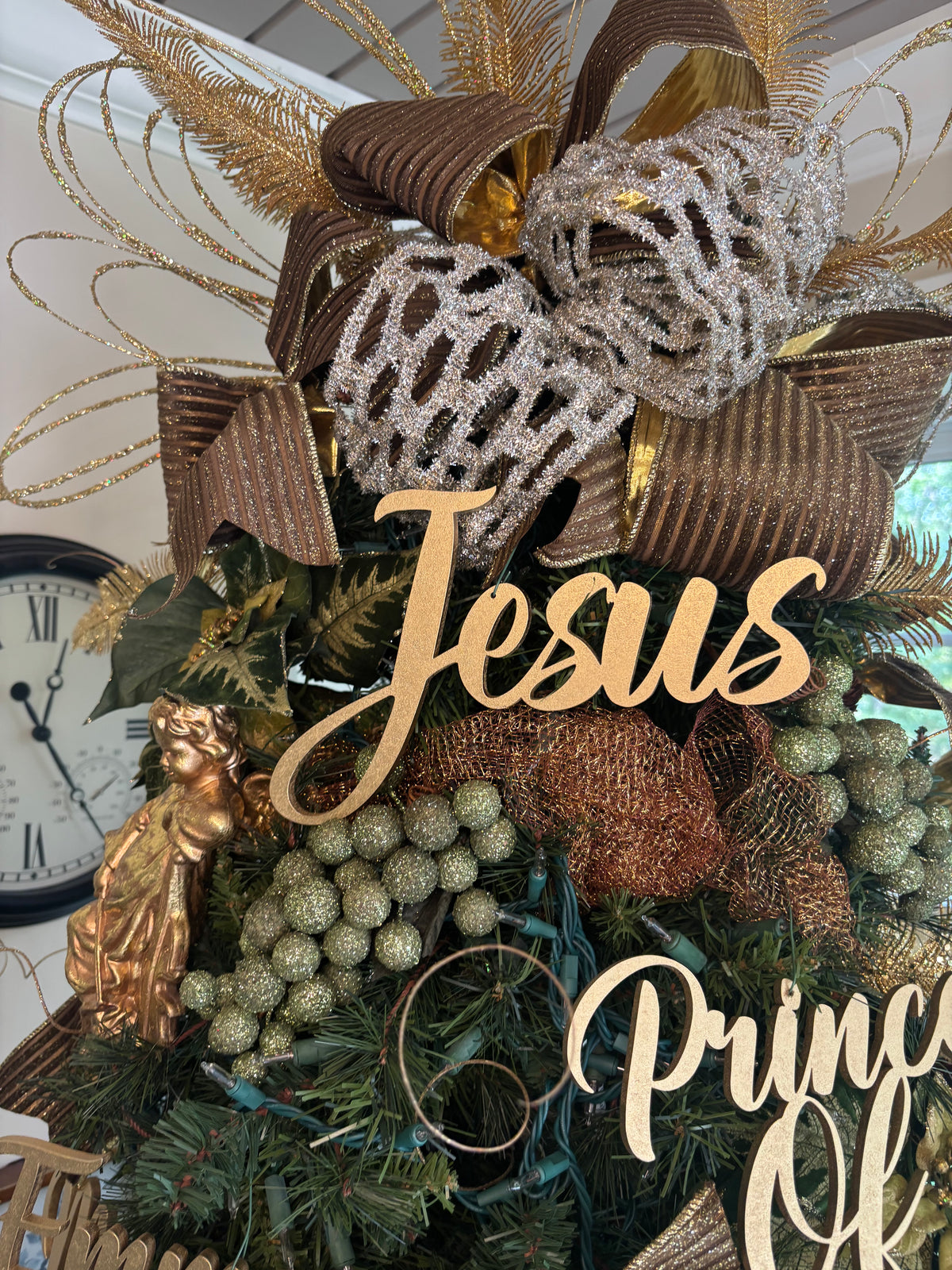 Jesus, Emmanuel & Prince of Peace Trio Set of Ornaments
